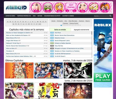 paginas para ver anime online|AnimeID